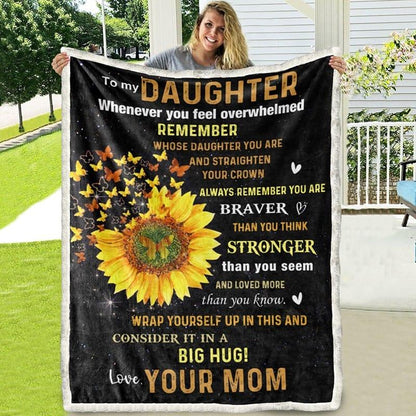 Blanket from mom to daughter with a warmth in a heart - Galaxate