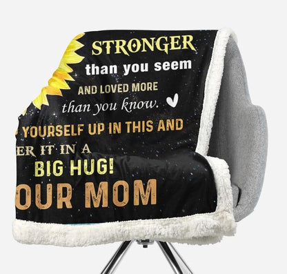 Blanket from mom to daughter with a warmth in a heart - Galaxate